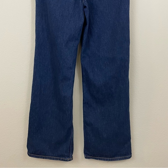Anthropologie Seventy + Mochi‎ Mabel Wide Leg Jean Patch Pocket Dark VTG Size 27 - Picture 11 of 15